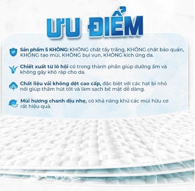 Khăn ướt diệt khuẩn EcoWipes 60 tờ hương chanh sả 