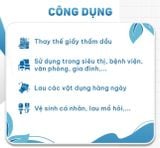  Giấy vệ sinh giấy cuộn cao cấp Ecotissue cuộn lớn 700gr tiết kiệm mềm mịn dai thấm hút tốt 