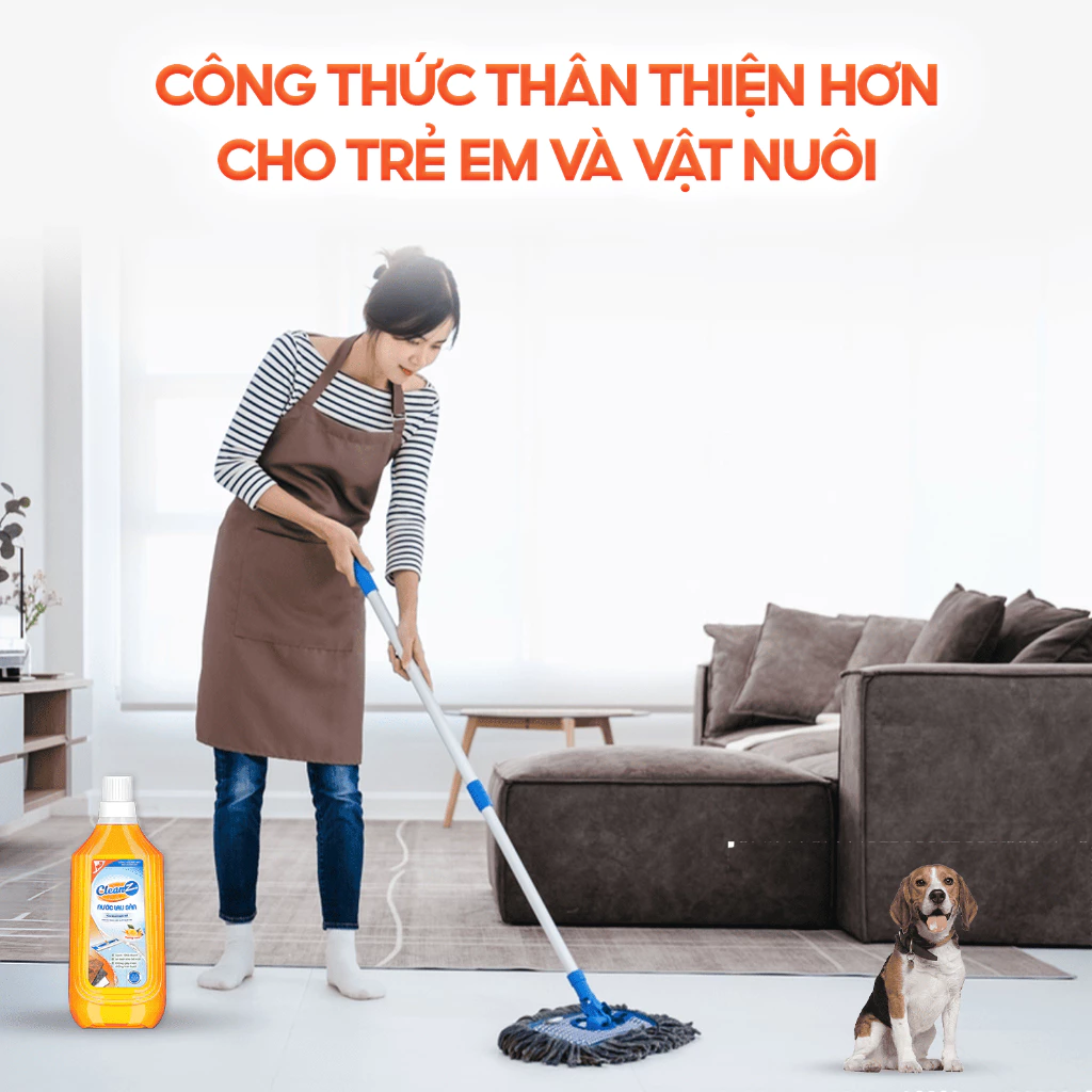  Nước Lau Sàn CleanZ Chiết Xuất Thiên Nhiên Sạch Bóng, Thơm Lâu, Lành Tính Cho Da 1L 