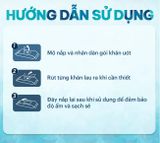  Khăn ướt lau cơ thể Nursing Wipes gói 12 hương trà xanh 