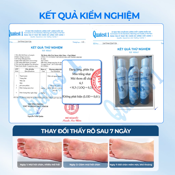 Bình xịt ngăn mùi hôi chân XIMO Feet Spray Xịt khử mùi thơm chân hạn chế vi khuẩn và lưu giữ mùi hương cho lòng bàn chân 