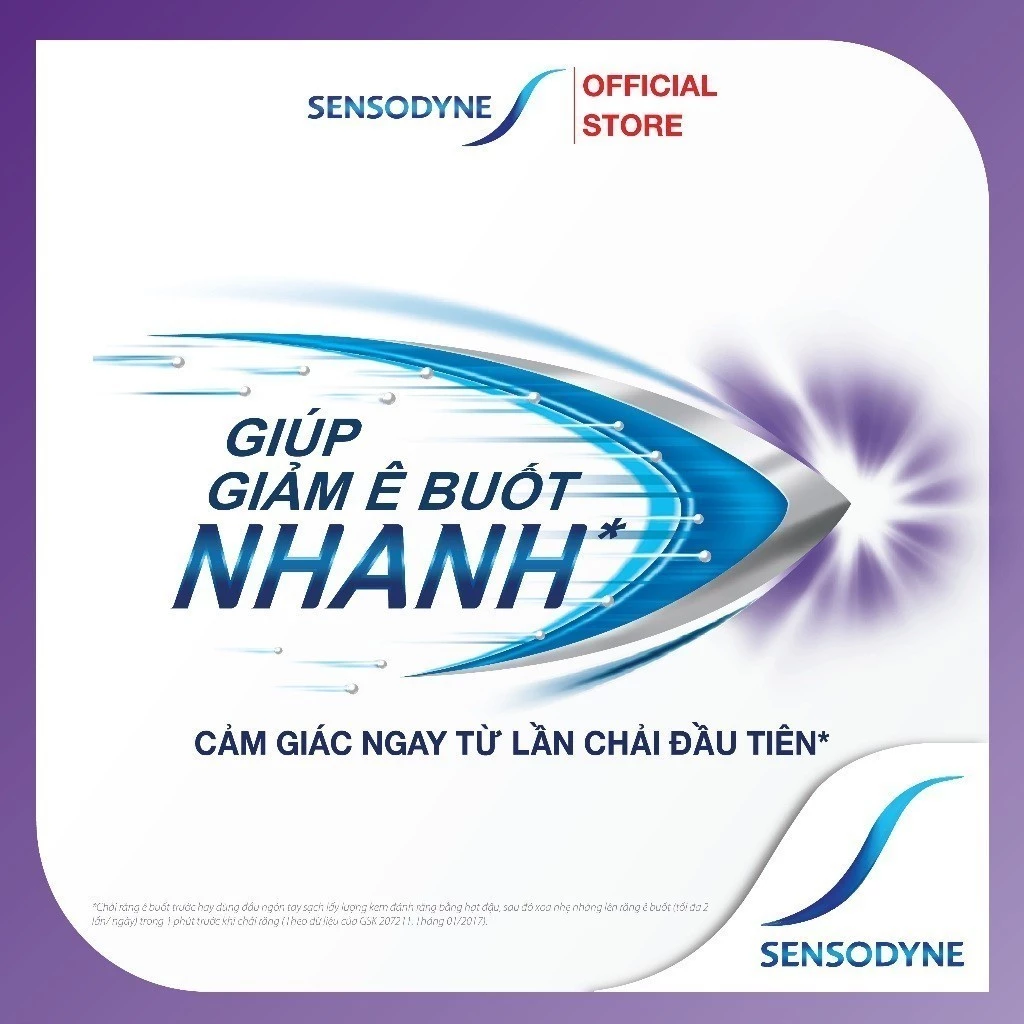  Kem đánh răng SENSODYNE Rapid Action Whitening 100g giảm ê buốt nhanh và làm trắng răng tự nhiên 