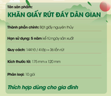  Giấy Dưỡng Ẩm Dân Gian MyLan Cao Cấp Dày Dai Mềm Mịn Thấm Hút Tốt 175x120mm 144 Tờ 