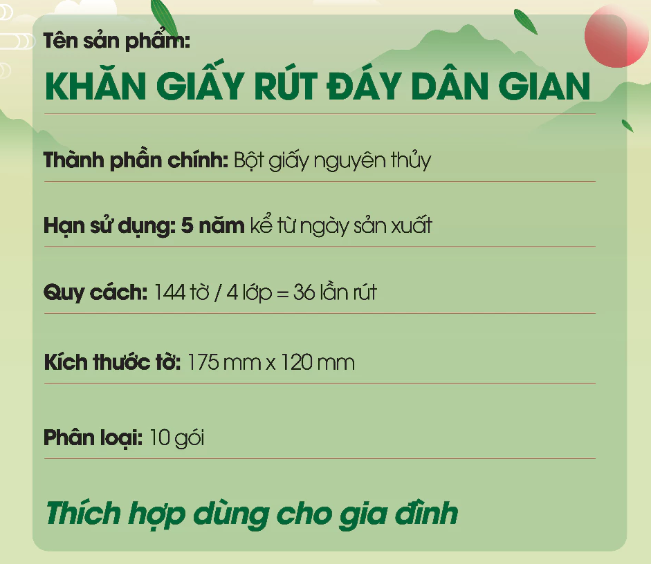  Giấy Dưỡng Ẩm Dân Gian MyLan Cao Cấp Dày Dai Mềm Mịn Thấm Hút Tốt 175x120mm 144 Tờ 