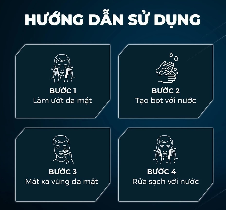 Sữa Rửa Mặt XMen 100g Dành Cho Nam Giới - Detox, Sáng Da, Ngừa Mụn, Sạch Sâu, Kiểm Soát Nhờn 