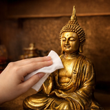  Khăn ướt lau bàn thờ gia tiên hương trầm sáng bóng bề mặt gỗ, Khăn lau bao sái bàn thờ 