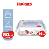  Khăn ướt Huggies Golden Wet Wipes tinh khiết 80 miếng 