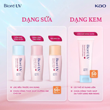  Sữa chống nắng trang điểm Biore UV màng nhung che phủ lỗ chân lông SPF50+ PA++++ 30ml 