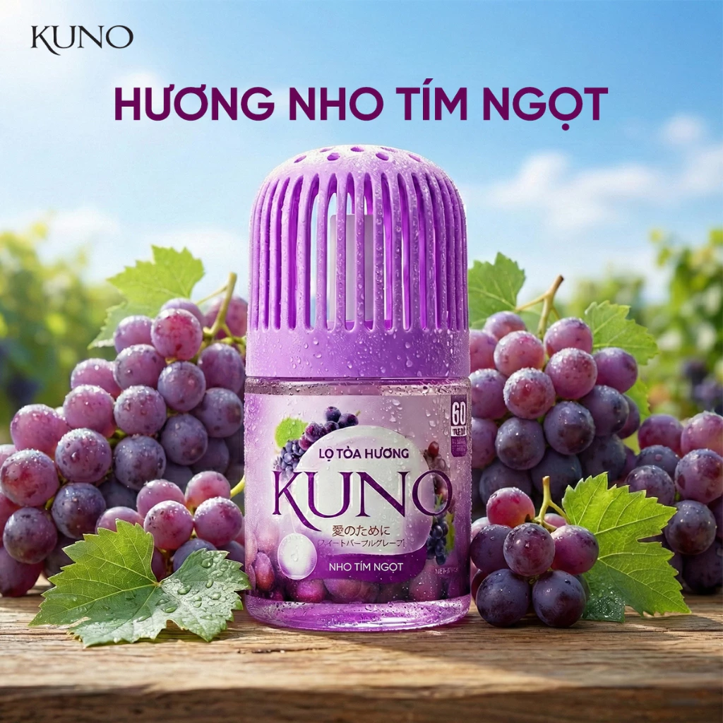  Lọ tỏa hương KUNO hương thơm tự nhiên, Lọ thơm phòng khử mùi 360 độ thế hệ mới thơm lâu 45 ngày 
