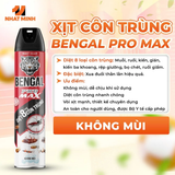  Bình xịt muỗi Bengal Pro Max 500ml diệt 8 loại côn trùng, bình xịt côn trùng an toàn cho gia đình 