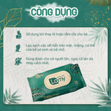  Khăn ướt Lamy gói 20 tờ không mùi không cồn không parabens cao cấp an toàn dành cho bé 