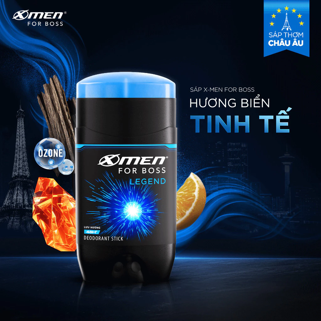  Sáp khử mùi XMen for Boss 70g/80g - Sáp thơm Châu Âu, ngăn tiết mồ hôi (sáp trắng), ngăn vệt ố vàng (sáp xanh) 