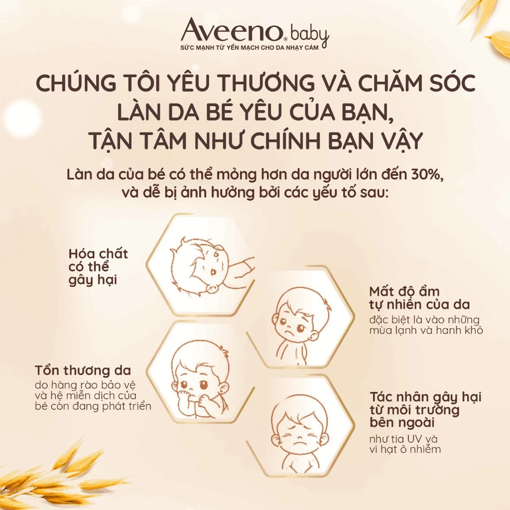 Kem Dưỡng Ẩm Cho Bé Aveeno Baby Giúp Làm Dịu Da Bị Chàm Dermexa Moisturising Cream 100g 