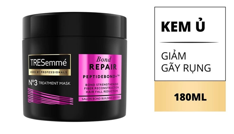  Kem ủ TRESemmé Keratin Smooth/ Bond Repair Cho Tóc Vào Nếp, Giảm Gãy Rụng 180 ml 