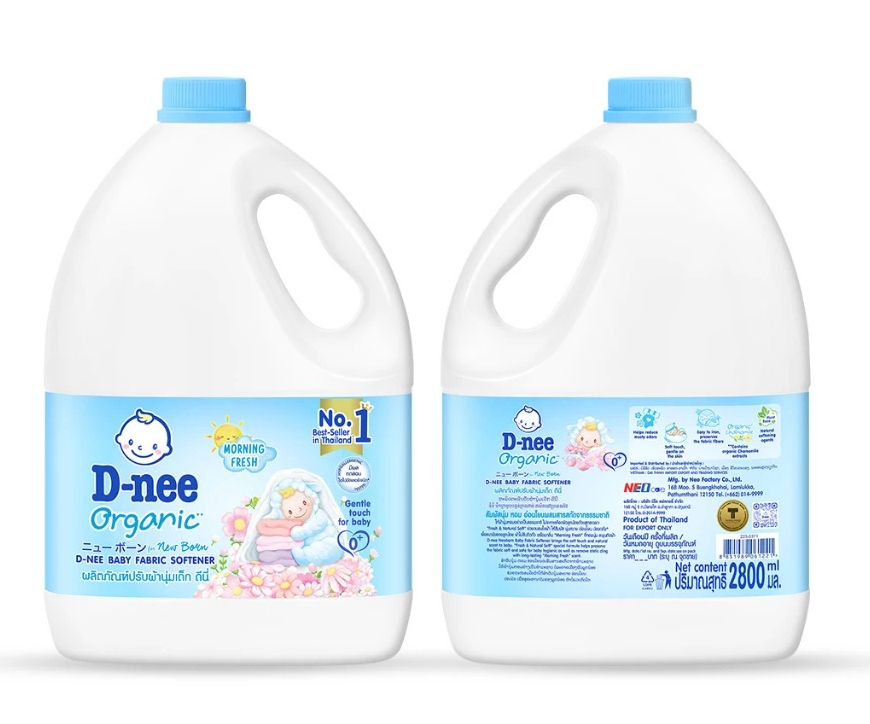  Nước xả vải D-nee cho trẻ sơ sinh, thơm lâu, giúp quần áo mềm mại phù hợp cho làn da nhạy cảm Can 2800ml 