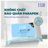  Khăn ướt Luck lady 25 tờ, Tẩy trang, dưỡng da 