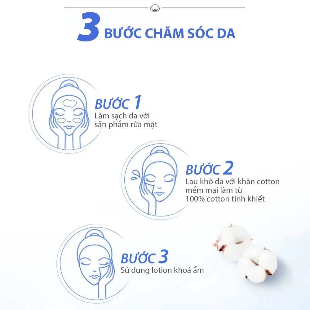 Khăn Cotton cao cấp Tempo dạng rút - làm từ cotton mềm mịn, an toàn cho da- Thương hiệu Đức 