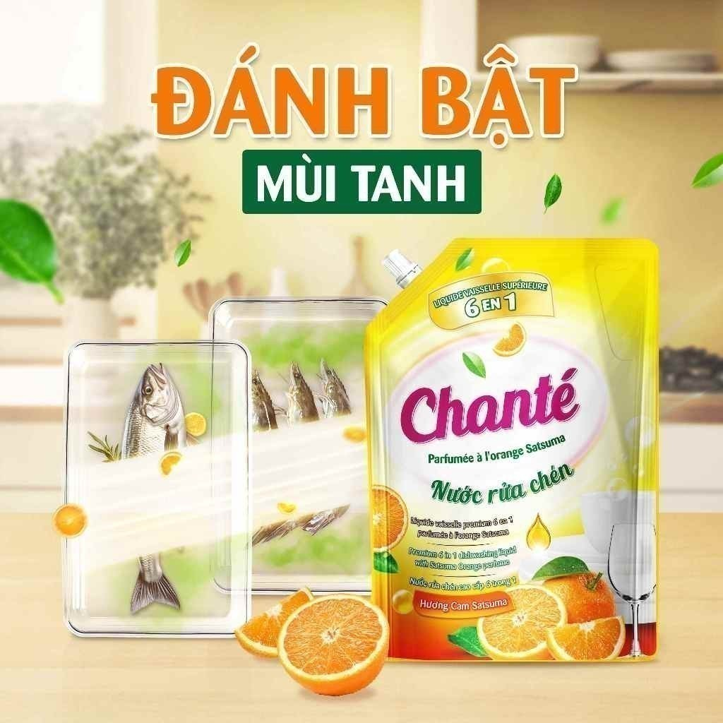  Nước rửa chén Chanté túi 3.2kg 