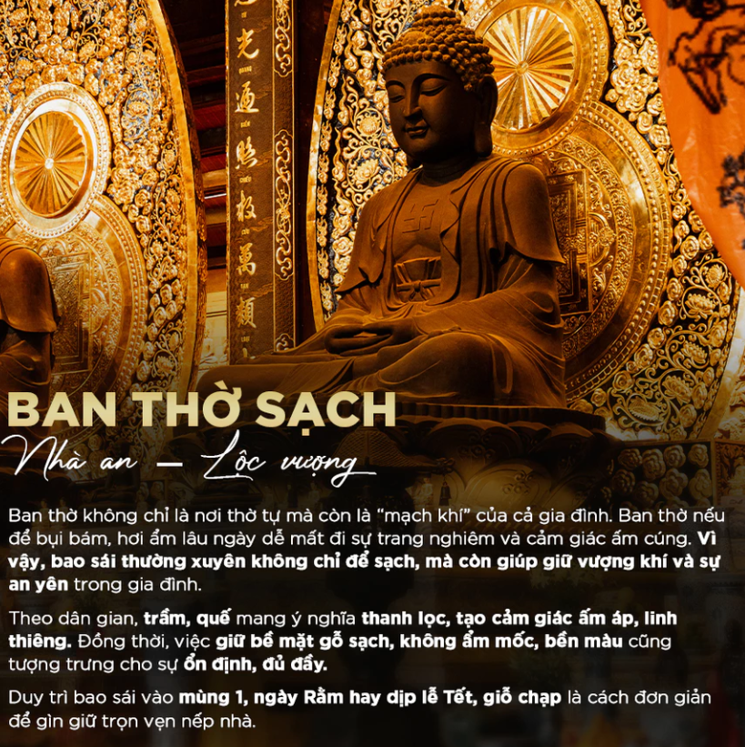  Khăn ướt lau ban thờ Bách Phúc 20 chiếc/hộp, bao sái ban thờ, nguồn gốc thực vật, hương trầm, quế 