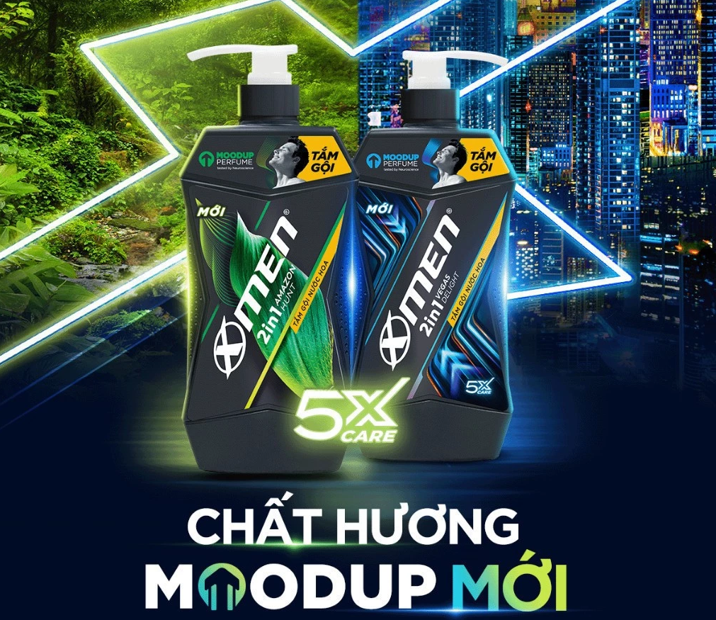  Tắm Gội XMen Amazon Hunt/Vegas Delight 630g/850g - Hương Nước Hoa Phong Trần 