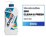  Tắm Gội Xmen Clean&Fresh Sạch Gàu Sạch Sâu 610g Thành Phần Thiên Nhiên Chiết Xuất Bạc Hà Mát Lạnh 