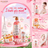  Sữa Tắm Thiên Nhiên PURITÉ Hương Hoa Anh Đào/Hoa Hồng/Hoa Oải Hương/Hoa Mẫu Đơn/Tinh Dầu Thơm 850ML - 1.1L - 1.4L 