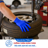  Găng Tay Cao Su Y Tế TTGLOVES Không Bột Nitrile Màu Xanh Coban Siêu Bền 4.5gr (Hộp 100 Chiếc) 