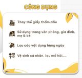  Hộp khăn giấy rút hộp giấy ăn 3 màu cao cấp EcoWipes 180 tờ không bụi vụn 