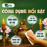  Khăn ướt bao sái lau bàn thờ Lamy gói 30 tờ Hương Trầm 