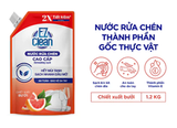  Túi Nước Rửa Chén Bát Gốc Thực Vật EZ CLEAN 1,2kg - Sạch nhanh dầu mỡ, mùi tanh, dịu nhẹ cho da tay 