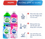  Nước Lau Sàn Moppi Benefits 4 IN 1 Sạch Khuẩn, Sáng Bóng, Thơm Lâu Gấp 6 Lần, Chiết Xuất Thiên Nhiên 5200ml 
