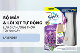  Bộ Máy & Lõi Xịt Thơm Phòng Tự Động GLADE Lưu Hương Tự Nhiên Đến 70 ngày 252ml 