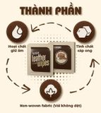  Hộp 20 gói khăn ướt lau giày da túi da ví da siêu tốc Leather EcoWipes gói 25 tờ hương quế 