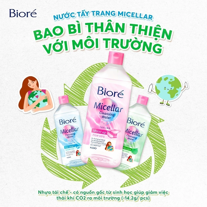  Biore Nước Tẩy Trang Hoàn Hảo Dưỡng Ẩm Make Up Remover Perfect Cleansing Water 400ml 