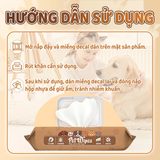  Khăn ướt vệ sinh thú cưng Pet EcoWipes gói 50 tờ hương tự nhiên 