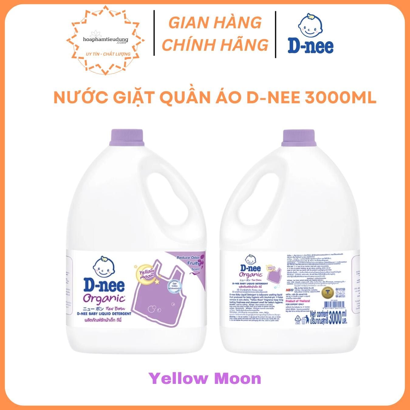  Nước giặt quần áo D-nee 3L (Chính hãng có tem Đại Thịnh) 