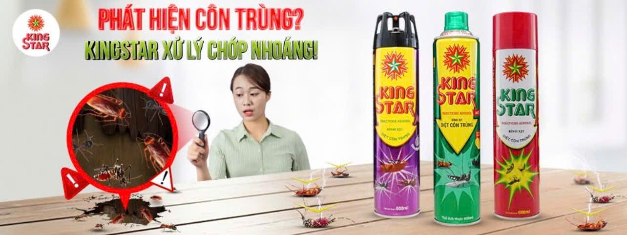  Bình xịt KINGSTAR Diệt Côn Trùng 600ml Hương Oải hương 