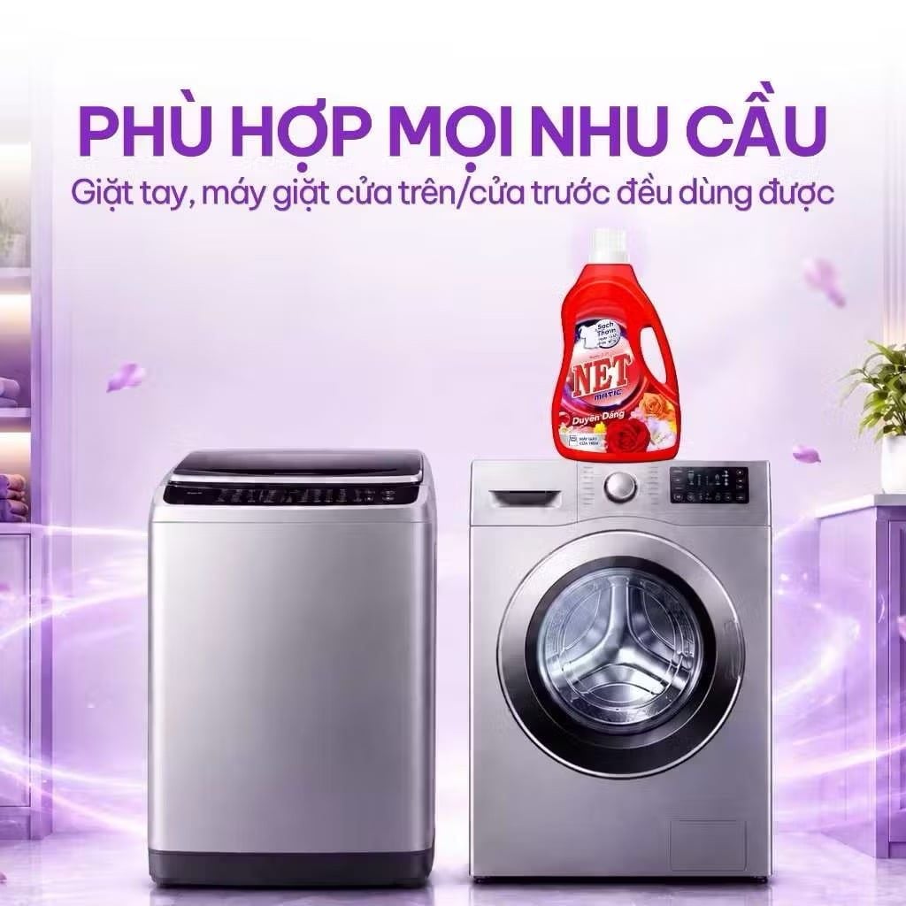  Nước giặt NET Matic chai x 3.3kg 