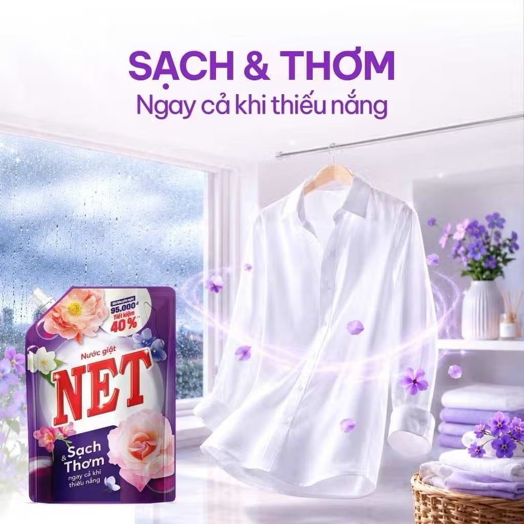  Nước giặt NET Matic túi x 3kg 