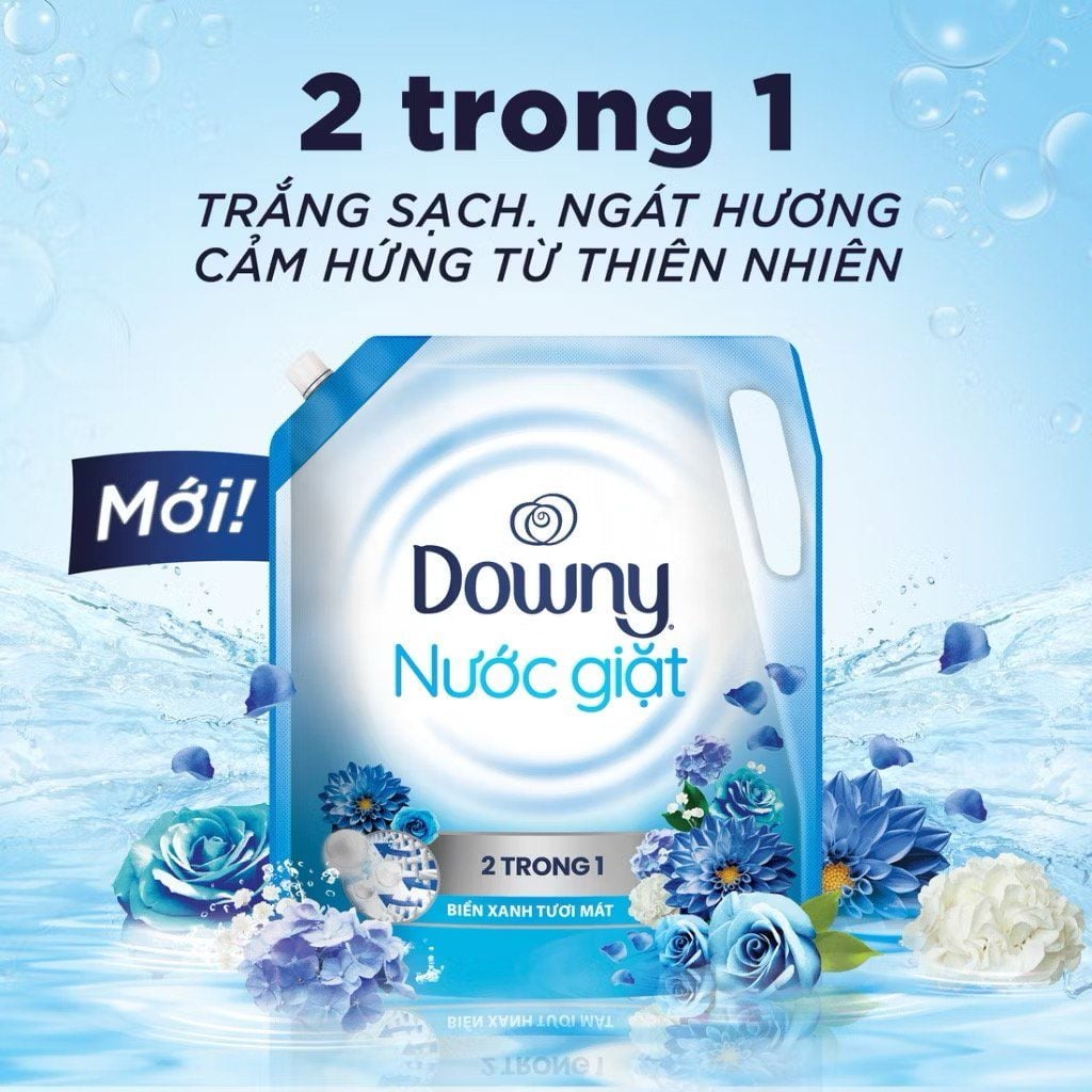  Nước giặt Downy matic 2.65 Kg hương nước hoa, lưu hương suốt 12 tuần 