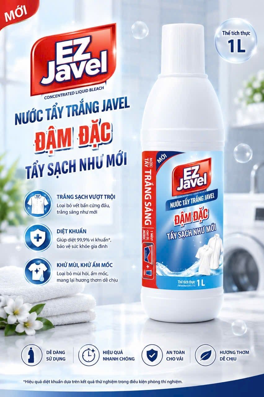  Tẩy trắng quần áo Ez Javel 1L 