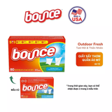  (Hàng nhập khẩu USA) Giấy Sấy Thơm BOUNCE Sheets Outdoor Fresh Hộp 120 Tờ 