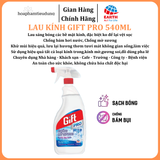  Lau kính Gift Pro 540ml chống sương mờ, hơi nước, vệt sọc hiệu quả 