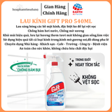  Lau kính Gift Pro 540ml chống sương mờ, hơi nước, vệt sọc hiệu quả 