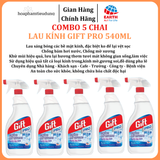  Lau kính Gift Pro 540ml chống sương mờ, hơi nước, vệt sọc hiệu quả 