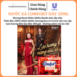  Nước Xả Làm Mềm Vải Comfort Đậm Đặc Một Lần Xả Thơm Mát gấp 10 lần túi 20ml 