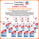  Lau kính Gift Pro 540ml chống sương mờ, hơi nước, vệt sọc hiệu quả 