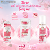  Sáp Khử Mùi Purité Hương Nước Hoa Cao Cấp Dưỡng Sáng Hoa Anh Đào / Hoa Hồng 70G (Sáp Hồng / Sáp Trắng) 