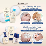  Bộ Dự Sinh Aveeno Baby - Sữa Tắm Yến Mạch 236ml x2, Kem Dưỡng Ẩm Tức Thì 100g 