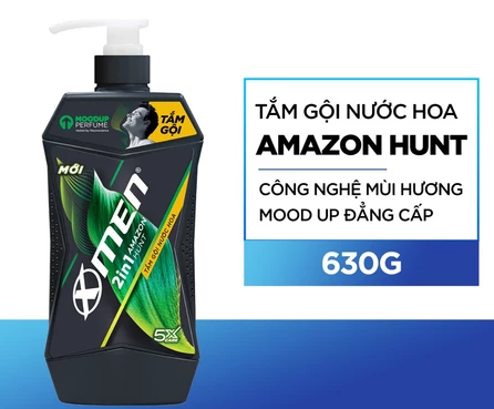  Tắm Gội XMen Amazon Hunt/Vegas Delight 630g/850g - Hương Nước Hoa Phong Trần 